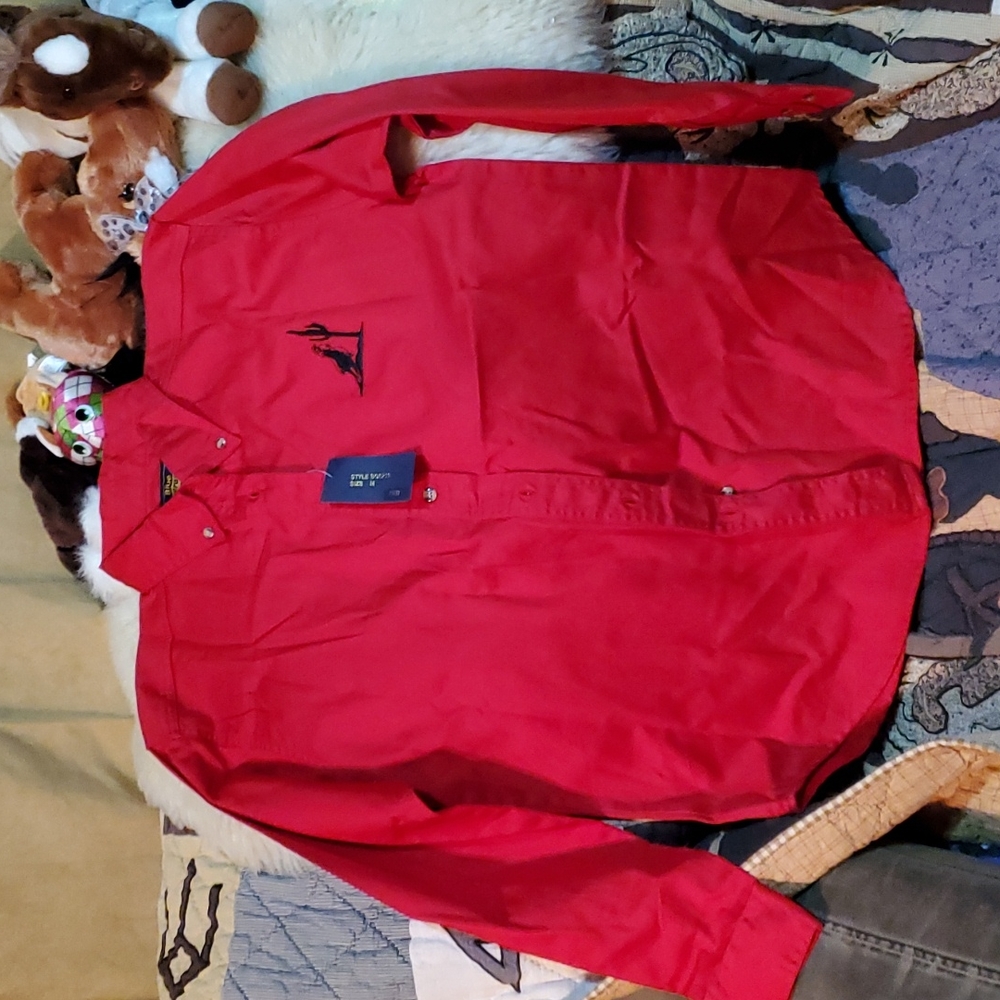 NWT ladies long sleeve shirt With Barrel RACER